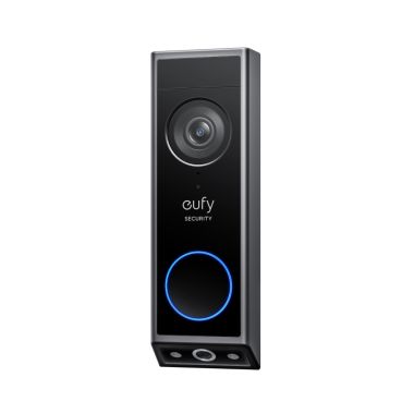 Eufy Video Doorbell 2K Battery Powered Home Base 2 | UK and EU Plug - Black