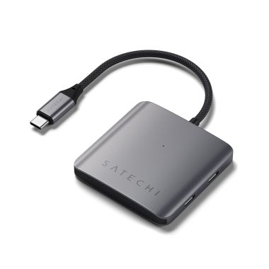 Satechi Adapter | 4-in-1 USB-C Hub with PD | Space Grey