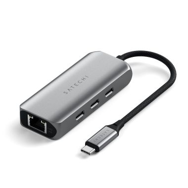 Satechi Adapter | 4-in-1 USB-C Hub | Space Grey