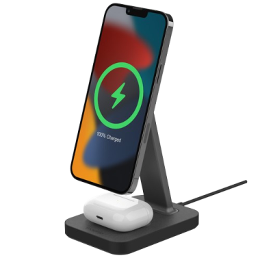 Mophie Wireless Charger Stand for iPhone | AirPods / Pro - Black