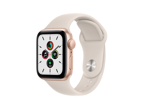 Apple Watch SE 40mm Gold with Starlight Sport Band