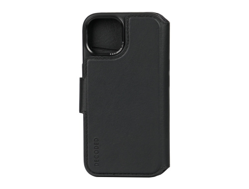 Decoded Leather Detachable Wallet - iPhone 15 - Black