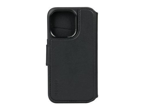 Decoded Leather Detachable Wallet - iPhone 15 Pro - Black