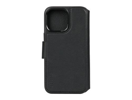Decoded Leather Detachable Wallet - iPhone 15 Pro Max - Black