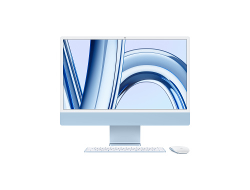iMac 24-inch 4.5K, Apple M3 chip, 8C CPU, 10C GPU, 8GB RAM, 256GB SSD - Blue
