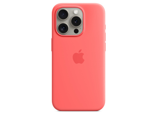 Apple Case iPhone 15 Pro Silicone with MagSafe - Guava