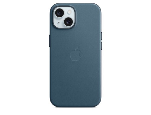 Apple Case iPhone 15 FineWoven with MagSafe - Pacific Blue