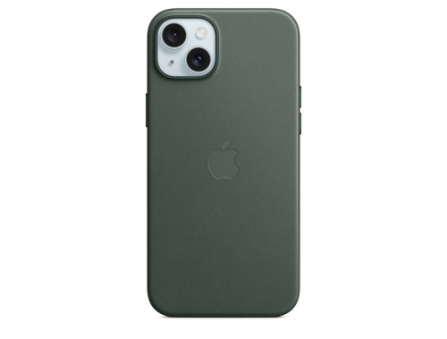 Apple Case iPhone 15 Plus FineWoven with MagSafe - Evergreen