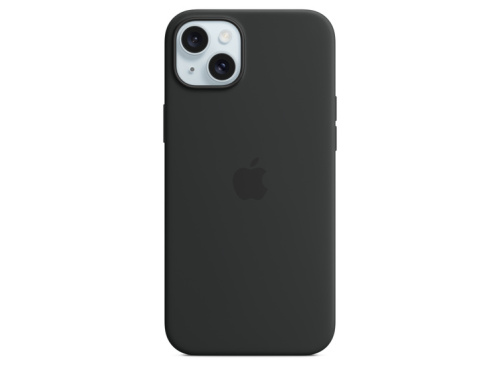 Apple Case iPhone 15 Plus Silicone with MagSafe - Black