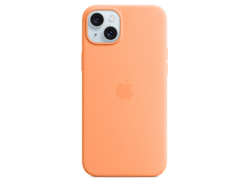 Apple Case iPhone 15 Plus Silicone with MagSafe - Orange Sorbet