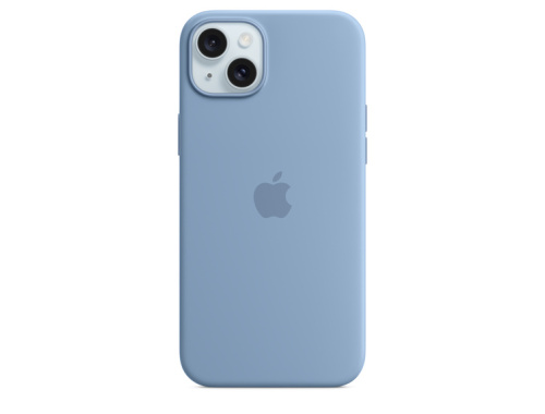 Apple Case iPhone 15 Plus Silicone with MagSafe - Winter Blue