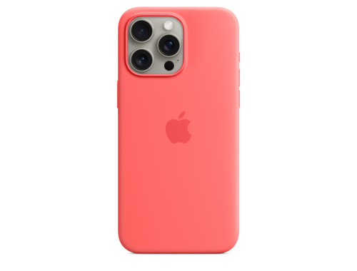 Apple Case iPhone 15 Pro Max Silicone with MagSafe - Guava