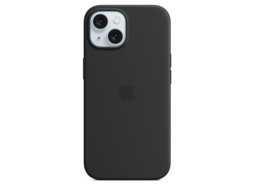 Apple Case iPhone 15 Silicone with MagSafe - Black