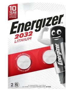 Energizer 2032 Lithium Coin Battery, 2 Pack