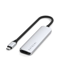 Satechi Adapter | 4-in-1 USB-C Slim Multiport Adapter 4K | - Silver