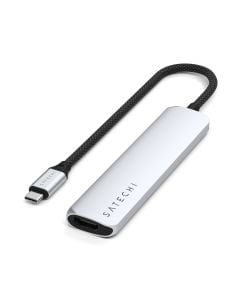 Satechi Adapter | 6-in-1 USB-C Slim Multiport Adapter | - Silver