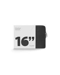 TRUNK 16" MacBook Pro Leather Sleeve - Black