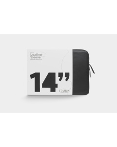 TRUNK 14" MacBook Pro Leather Sleeve - Black
