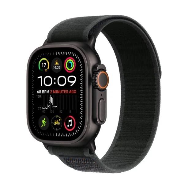 Apple Watch Ultra 2 GPS + Cellular 49mm Black Titanium Case with Black Trail Loop main product photo