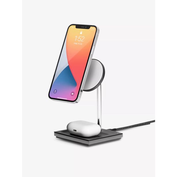 Native Union Wireless Charger Snap 2 in 1 | iPhone | AirPods - Slate main product photo