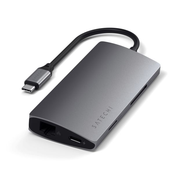 Satechi Adapter | Type-C Multi-Port Adapter 4K with Ethernet V2 | Space Grey main product photo