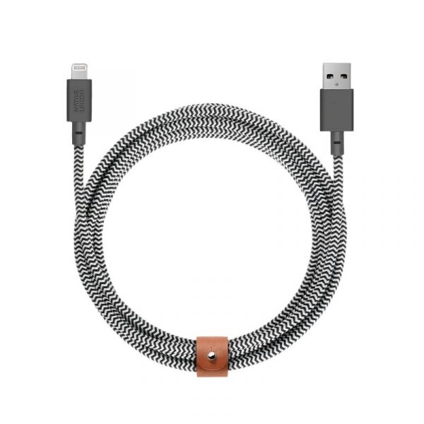 3m Native Union Belt Charging Cable - USB-A to lightning - Zebra | Select  Ireland