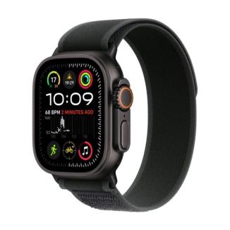 Apple Watch Ultra 2 GPS + Cellular 49mm Black Titanium Case with Black Trail Loop 