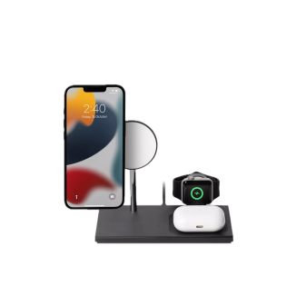 Native Union Wireless Charger Snap 3 in 1 | iPhone | AirPods | Apple Watch - Slate