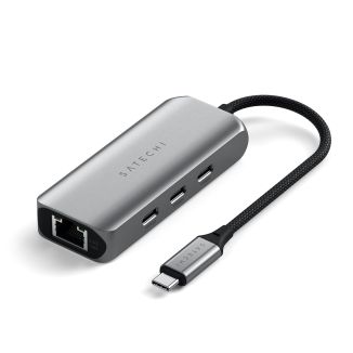 Satechi Adapter | 4-in-1 USB-C Hub | Space Grey