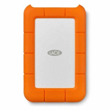 LaCie Hard Drive 2TB USB-C | Rugged - Orange / Silver