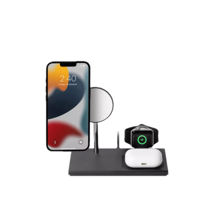 Native Union Wireless Charger Snap 3 in 1 | iPhone | AirPods | Apple Watch - Slate