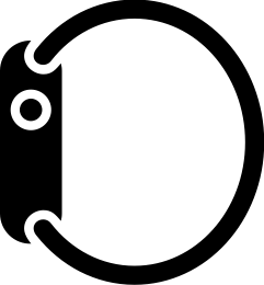 Apple icon of Apple Watch side on