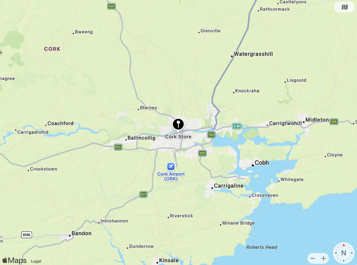 Photo of the inside of Cork Select branch