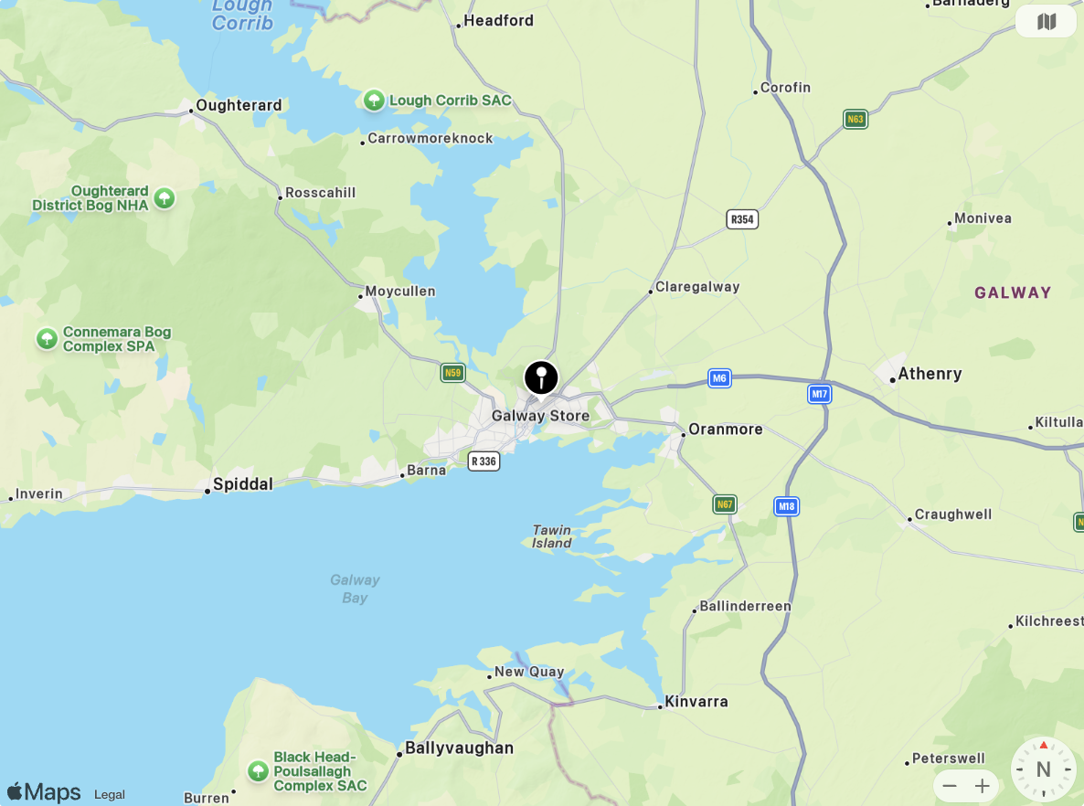 Photo of the inside of Galway Select branch
